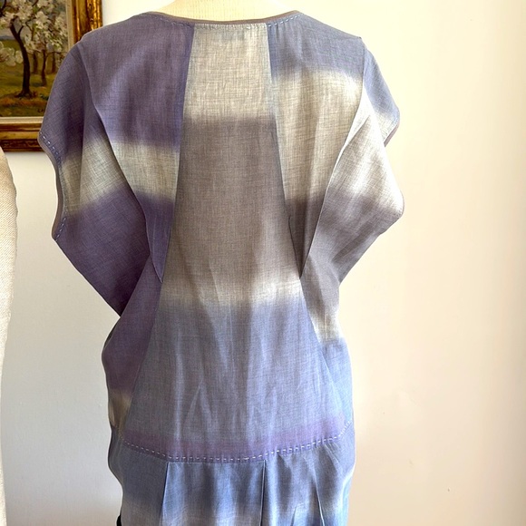 Italian Gunex Ombré Dress (Gunex manufacturers Brunello Cucinelli) fab fabric! - Picture 7 of 13